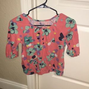 Floral 3/4 sleeve Old Navy shirt